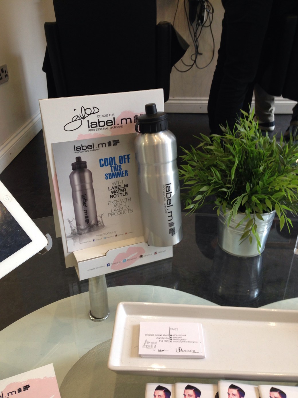 Buy 2 products and get a label.m water bottle FREE 